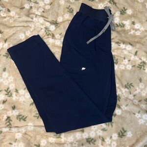 Fabletics Navy Straight Leg Scrub Pants